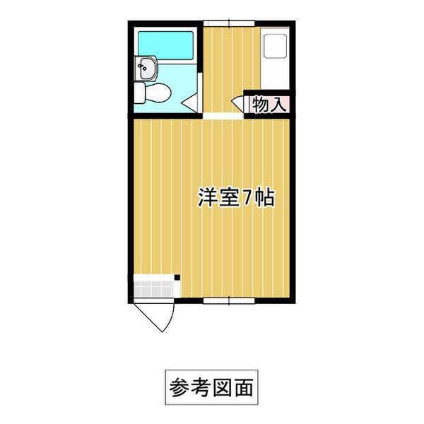 メゾン15(1K/3階)の間取り写真