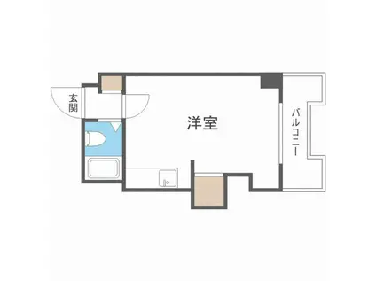 シティハイムN18(1DK/3階)の間取り写真