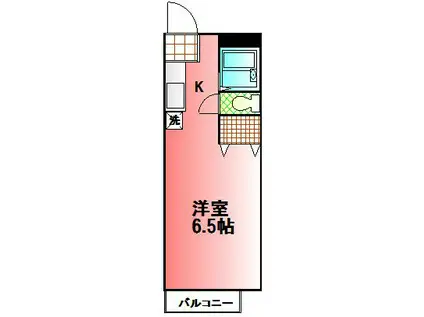 レスポワールD(ワンルーム/2階)の間取り写真