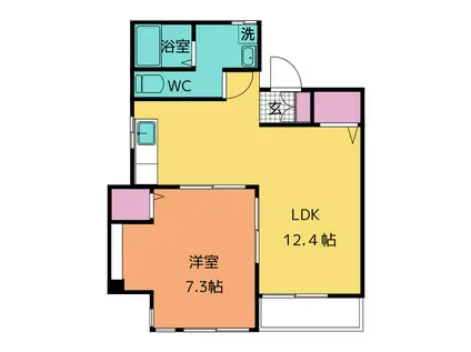 コーポ東柳ヶ瀬(1LDK/3階)の間取り写真