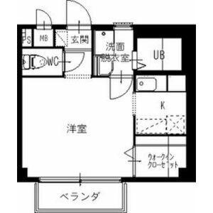 エスポワール穂並 I(1K/2階)の間取り写真