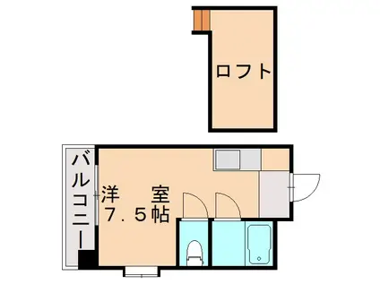 ジョイフル鳴水(ワンルーム/4階)の間取り写真