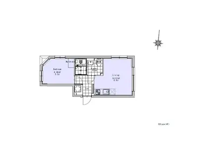 SOU荻窪 (1LDK/4階)の間取り写真