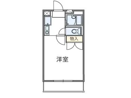 レオパレス天神(1K/3階)の間取り写真