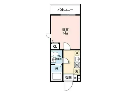 レガーロ十日市場(1K/2階)の間取り写真