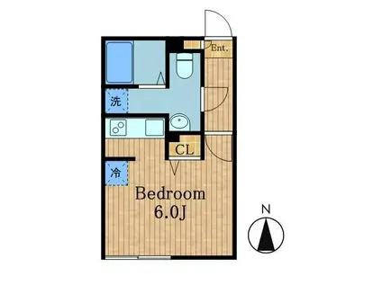 ブランシェ大崎(ワンルーム/2階)の間取り写真