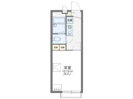 レオパレス中友5(1K/1階)の間取り写真