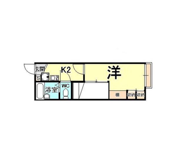 レオパレスCHEZ MOI N(1K/1階)の間取り写真