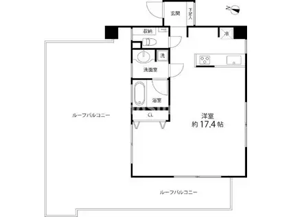 レガリア都立大レジデンス(ワンルーム/6階)の間取り写真