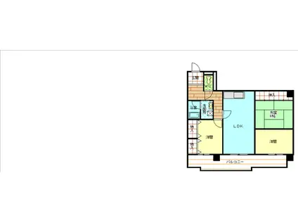 レジデンス千代田(3LDK/8階)の間取り写真