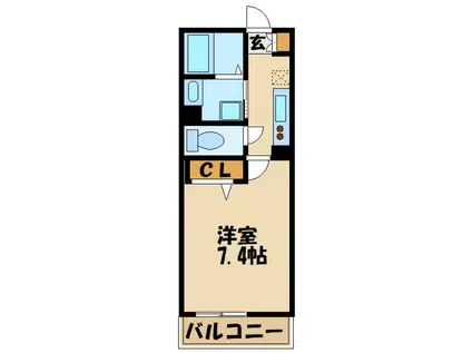 FORESTA VERDE(1K/3階)の間取り写真