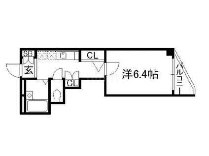 ヌフジャラン御前(1K/5階)の間取り写真