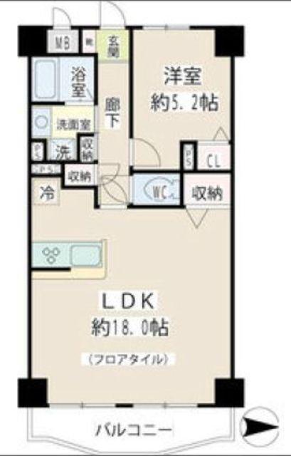 ヴェルドゥミール(1LDK/2階)の間取り写真