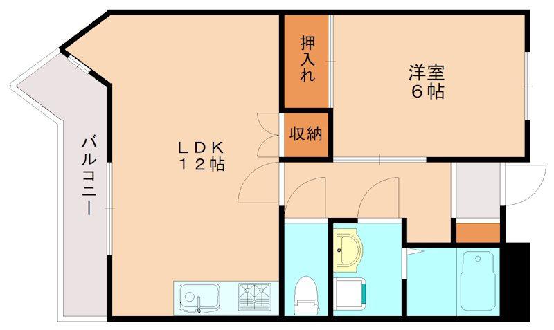 スタンフォード(1LDK/2階)の間取り写真