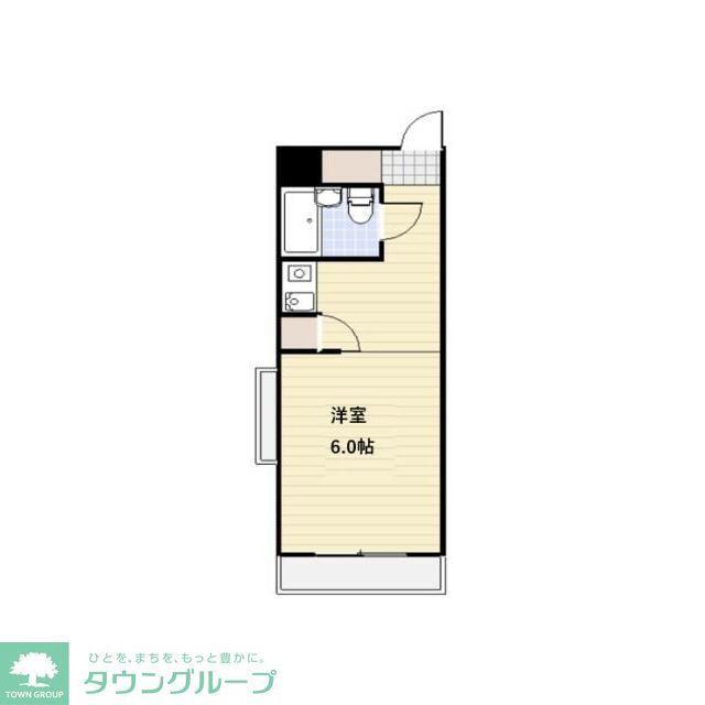 コートマスターズ(1K/2階)の間取り写真