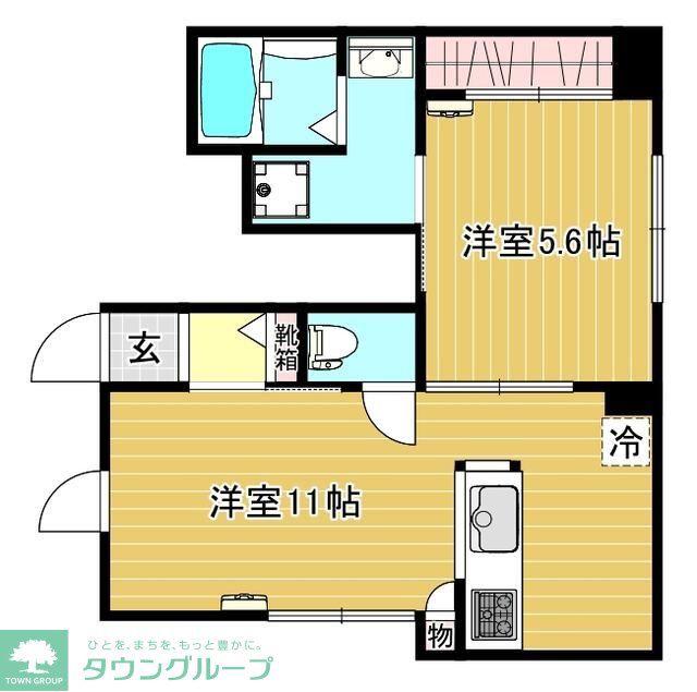 ラディーチェ目黒緑が丘(1LDK/1階)の間取り写真