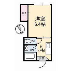 メゾニティM(1K/2階)の間取り写真