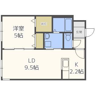 RITZ GRANDE大通(1LDK/4階)の間取り写真