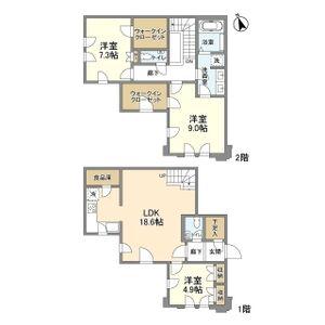 ブリランテ苦楽園(3LDK/1階)の間取り写真