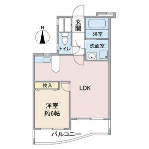 ウェルトータス(1LDK/3階)の間取り写真