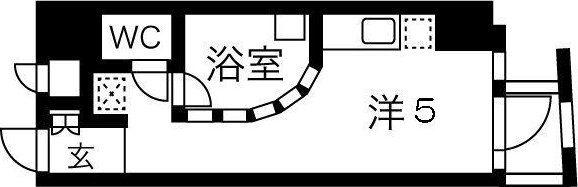 仙台リエゾン(ワンルーム/6階)の間取り写真