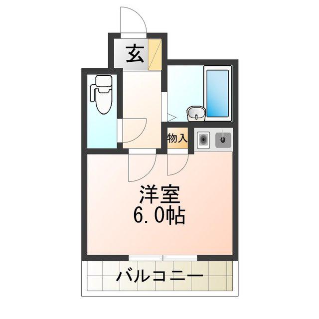 シャルマンフジ住吉壱番館(ワンルーム/3階)の間取り写真