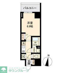 M-LUXE丸の内(1K/2階)の間取り写真
