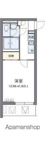 クレイノ帰燕館(1K/2階)の間取り写真
