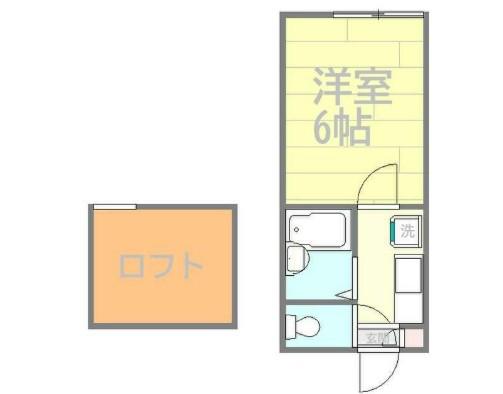 プレシャス相模原(1K/1階)の間取り写真