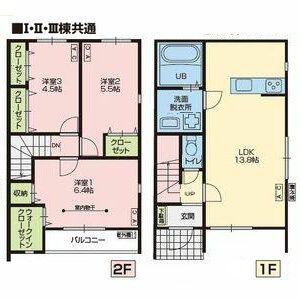 LEIA I(3LDK/1階)の間取り写真