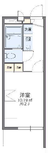 レオパレスK&M(1K/1階)の間取り写真