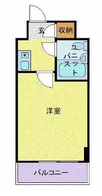 リブポート宇都宮(1K/5階)の間取り写真