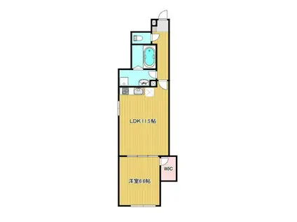 NEXUS(1LDK/1階)の間取り写真