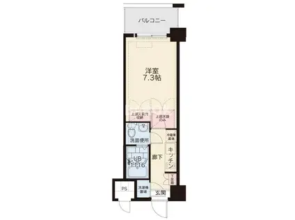 ORIENT 81AMARIGE(1K/3階)の間取り写真