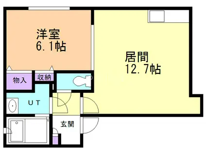 シャーメゾンエターナルB棟(1LDK/1階)の間取り写真