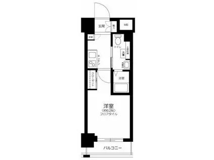 コンシェリア・デュー池袋(1K/6階)の間取り写真