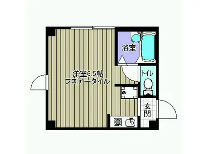 ピュア四谷(ワンルーム/3階)の間取り写真