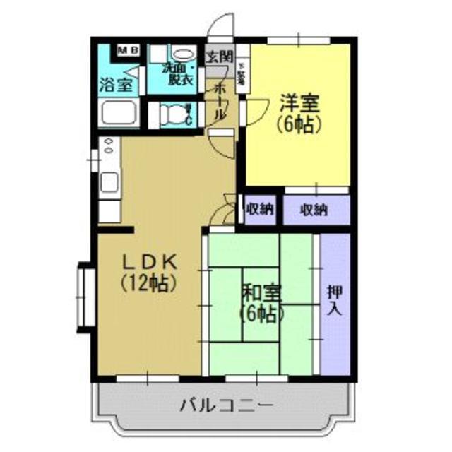 エンプロイ藤利(3DK/2階)の間取り写真
