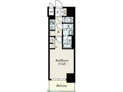 エス・キュート 丸の内(1K/14階)の間取り写真