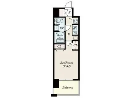 LA DOUCEUR黒川II(1K/10階)の間取り写真