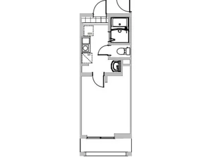 OPEN RISE大和田I(1K/1階)の間取り写真