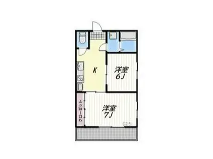 LORO(2K/4階)の間取り写真