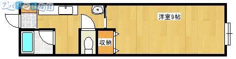 コスモハウス(1K/1階)の間取り写真