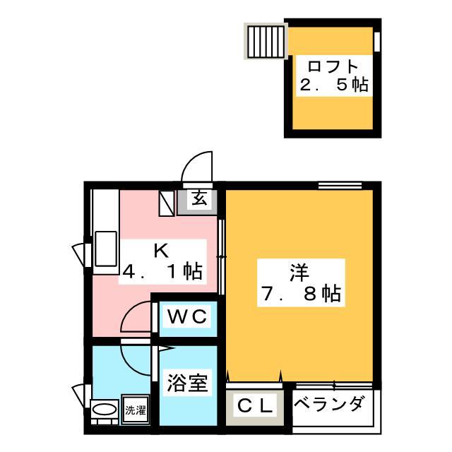 BEL TEMPOII(1K/2階)の間取り写真