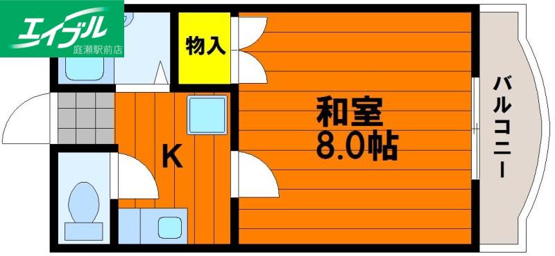 北村ビルSEED21 C棟(1K/4階)の間取り写真