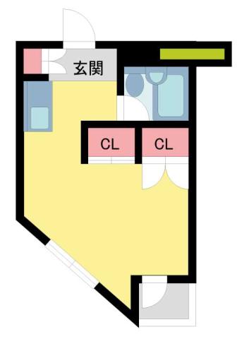 パークハイムイトー(ワンルーム/3階)の間取り写真
