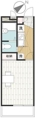 レオパレスウィンドワード(1K/3階)の間取り写真