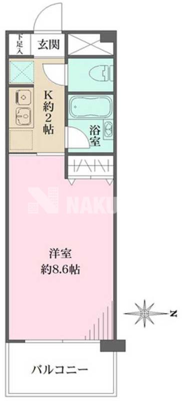 精養堂アパートメンツ(1K/2階)の間取り写真