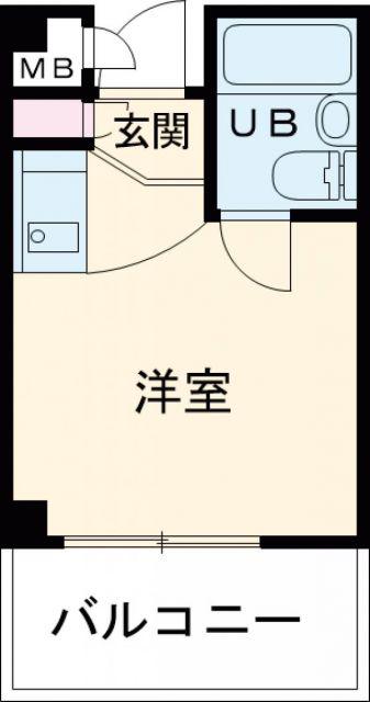 シャルマンフジ大体大(ワンルーム/2階)の間取り写真