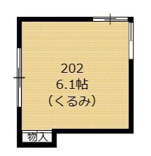すみれ館(ワンルーム/2階)の間取り写真